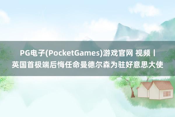 PG电子(PocketGames)游戏官网 视频丨英国首极端后悔任命曼德尔森为驻好意思大使