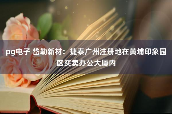 pg电子 岱勒新材：捷泰广州注册地在黄埔印象园区买卖办公大厦内