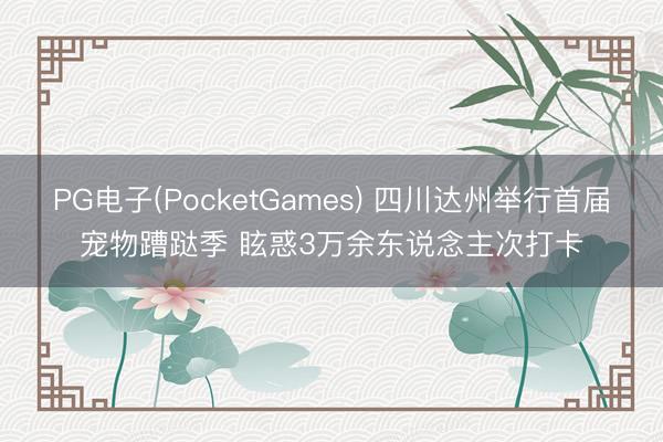 PG电子(PocketGames) 四川达州举行首届宠物蹧跶季 眩惑3万余东说念主次打卡